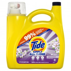 Гель для стирки Tide Simply All In One Berry Blossom 3,46 л, 89 стирок, универсальный жидкий стиральный гель для цветного и белого