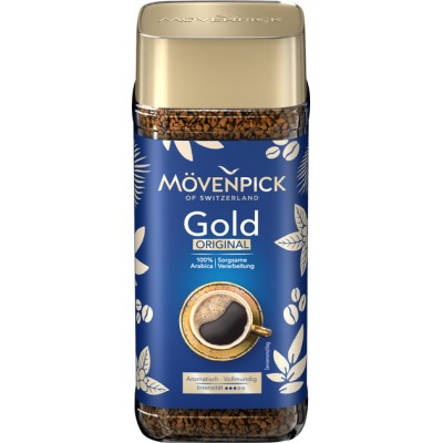 Кофе Movenpick Gold Original Instant растворимый в стеклянной банке 200 г