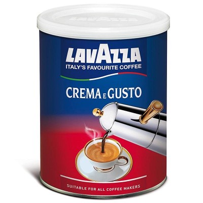 Кофе Lavazza Crema e Gusto Classico 250g M Италия (железная банка) (30% арабика / 70% робуста)