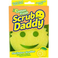 Губка кухонная для мытья посуды Американская Scrub Daddy Lemon Fresh Yellow