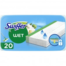 Влажные салфетки для пола Swiffer Wet 20 шт., сменные салфетки для швабры Swiffer Sweeper, с ароматом цветов