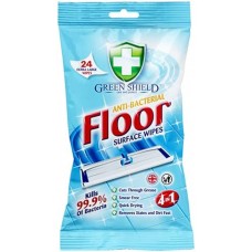 Салфетки влажные Антибактериальные Green Shield для пола, 24 шт