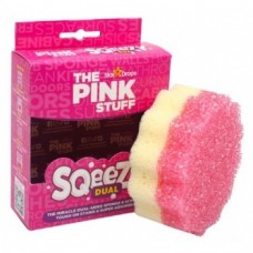 Губка для уборки The Pink Stuff универсальная скруббер двухсторонняя 1 шт