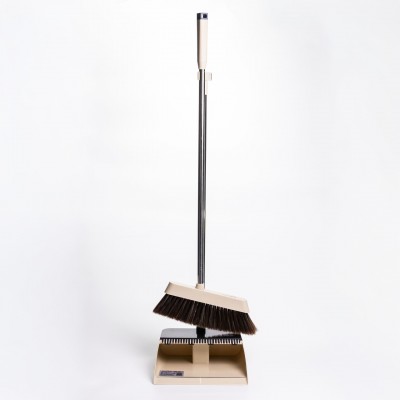 Комплект для уборки веник с совком, бежевый Household Cleaning Products HP-35015-10BE
