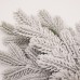 Новогодняя хвойная гирлянда литая заснеженная Северная звезда 60*35 см TD-NSTSN1
