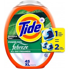 Капсулы для стирки Tide Febreze POWER PODS Botanical Rain 45 шт, 4 в 1, средство против пятен и неприятных запахов Капсулы для стирки Tide Febreze POWER PODS Botanical Rain 45 шт, 4 в 1, средство против пятен и неприятных запахов