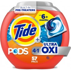 Капсулы для стирки Tide PODS Ultra OXI 4 in 1, 57 шт, мощное удаление пятен, защита цвета и свежесть Капсулы для стирки Tide PODS Ultra OXI 4 in 1, 57 шт, мощное удаление пятен, защита цвета и свежесть