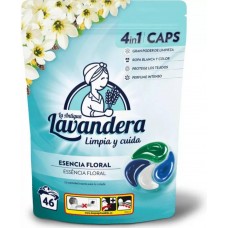 Капсулы для стирки Lavandera 4 в 1 Цветы, универсальные, для белого и цветного белья, 46 капсул