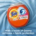 Капсулы для стирки Tide PODS 4 in 1 Plus Downy 57 шт, стиральное средство, пятновыводитель, защита цвета и свежесть