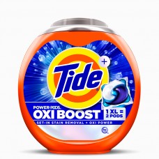 Капсулы для стирки Tide OXI BOOST POWER PODS, 45 шт, универсальные капсулы с OXI для удаления сложных пятен