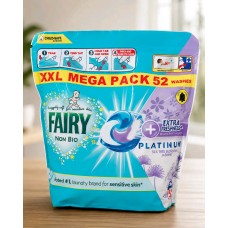 Капсулы для стирки Fairy Non Bio Platinum Extra Freshness, 52 шт, универсальные, для чувствительной кожи