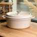 Кокотница чугунная эмалированная 6 л, бежевый Yiwu HP-FLG-6 WHITE