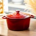 Кастрюля чугунная эмалированная 5 л, красный Yiwu HP-FLG-2 RED