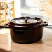 Кокотница чугунная эмалированная 4,5 л, бургунди Yiwu HP-FLG-11 burgundy