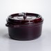 Кокотница чугунная эмалированная 4,5 л, бургунди Yiwu HP-FLG-11 burgundy