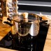 Кастрюля из боросиликатного стекла 4.25 л с деревянными ручками на металлических креплениях Yiwu HP-GP-29