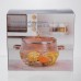 Кастрюля из боросиликатного стекла Pumpkin Pot 2,5 л, рифленая Yiwu HP-GP-6