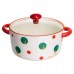 Супница фарфоровая Christmas Tree новогодняя  800 (мл) с крышкой Yiwu FM-CS-9D