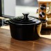 Кастрюля чугунная эмалированная 4 л, черный Yiwu HP-FLG-1 BLACK