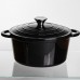 Кастрюля чугунная эмалированная 4 л, черный Yiwu HP-FLG-1 BLACK Кастрюля чугунная эмалированная 4 л, черный Yiwu HP-FLG-1 BLACK