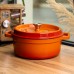Кокотница чугунная эмалированная 5,5 л, оранжевый Yiwu HP-FLG-5 ORANGE