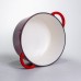 Кастрюля чугунная эмалированная 5 л, красный Yiwu HP-FLG-2 RED