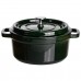 Кокотница чугунная эмалированная 2,5 л, малахит HP-FLG-9 green Кокотница чугунная эмалированная 2,5 л, малахит HP-FLG-9 green