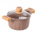 Алюминиевая кастрюля объемом 3 литра с крышкой Ø 20 см, мраморное антипригарное покрытие MGC кофейного цвета