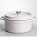 Кокотница чугунная эмалированная 4,5 л, бежевый Yiwu HP-FLG-4 WHITE Кокотница чугунная эмалированная 4,5 л, бежевый Yiwu HP-FLG-4 WHITE