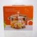Кастрюля квадратная из боросиликатного стекла 2,5 л, стеклянные ручки Yiwu HP-GP-1