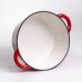 Кастрюля чугунная эмалированная 6,5 л, красный Yiwu HP-FLG-3 RED