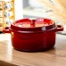 Кокотница чугунная эмалированная 5,5 л, красный Yiwu HP-FLG-5 RED