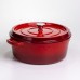 Кокотница чугунная эмалированная 7,5 л, красный Yiwu HP-FLG-7 RED
