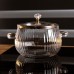 Кастрюля из боросиликатного стекла Pumpkin Pot 2,5 л, рифленая Yiwu HP-GP-6