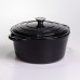Кастрюля чугунная эмалированная 6,5 л, черный Yiwu HP-FLG-3 BLACK