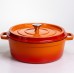Кокотница чугунная эмалированная 7,5 л, оранжевый Yiwu HP-FLG-7 ORANGE Кокотница чугунная эмалированная 7,5 л, оранжевый Yiwu HP-FLG-7 ORANGE