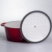 Кастрюля чугунная эмалированная 4 л, красный Yiwu HP-FLG-1 RED