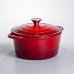 Кастрюля чугунная эмалированная 4 л, красный Yiwu HP-FLG-1 RED