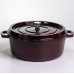 Кокотница чугунная эмалированная 7,5 л, бургунди Yiwu HP-FLG-14 burgundy Кокотница чугунная эмалированная 7,5 л, бургунди Yiwu HP-FLG-14 burgundy