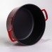 Кокотница чугунная эмалированная 6 л, красный Yiwu HP-FLG-6 RED