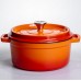 Кокотница чугунная эмалированная 4,5 л, оранжевый Yiwu HP-FLG-4 ORANGE Кокотница чугунная эмалированная 4,5 л, оранжевый Yiwu HP-FLG-4 ORANGE