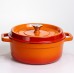 Кокотница чугунная эмалированная 5,5 л, оранжевый Yiwu HP-FLG-5 ORANGE Кокотница чугунная эмалированная 5,5 л, оранжевый Yiwu HP-FLG-5 ORANGE