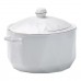 Супница керамическая с крышкой и ручками 2,2 л Белая HP1051