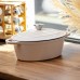 Гусятница чугунная с эмалированным покрытием 4 л, бежевый Yiwu HP-FLG-18 WHITE