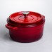 Кокотница чугунная эмалированная 4,5 л, красный Yiwu HP-FLG-4 RED