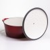 Кастрюля чугунная эмалированная 6,5 л, красный Yiwu HP-FLG-3 RED