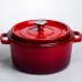 Кокотница чугунная эмалированная 4,5 л, красный Yiwu HP-FLG-4 RED Кокотница чугунная эмалированная 4,5 л, красный Yiwu HP-FLG-4 RED
