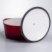 Кастрюля чугунная эмалированная 5 л, красный Yiwu HP-FLG-2 RED