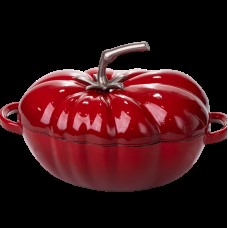 Кастрюля чугунная эмалированная Iron Tomato 2,5 л, красный Yiwu HP-FLG-20 RED