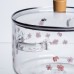 Стеклянная кастрюля 3.5 л диаметр 20 см кухонная посуда для приготовления варки тушения блюд прозрачная HP-34-106